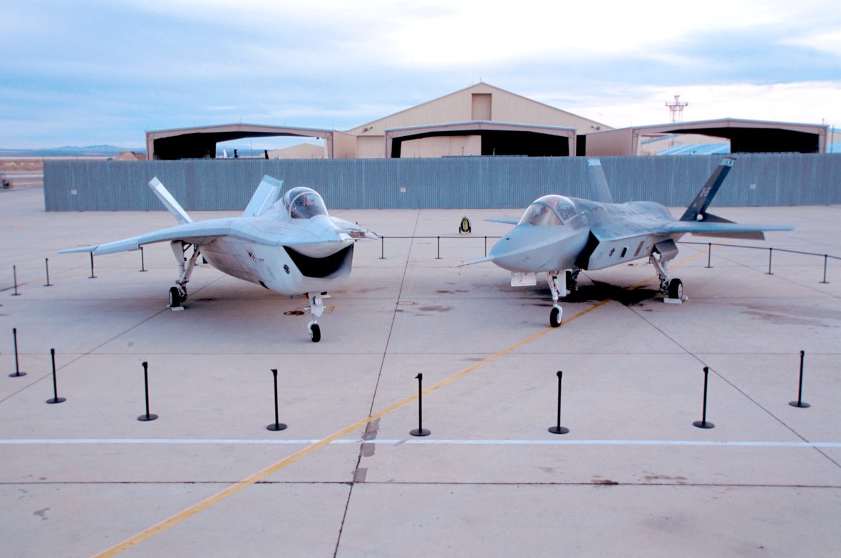 The Boeing X-32A in a storage building at the National Museum of the U.S. Air Force on Nov. 20, 2016.