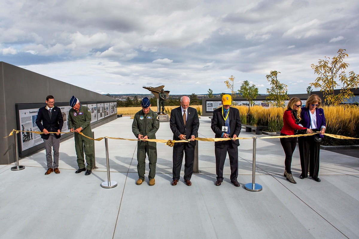 USAF Academy unveils Air Warrior Combat Memorial honoring ace pilot Robin Olds and air power