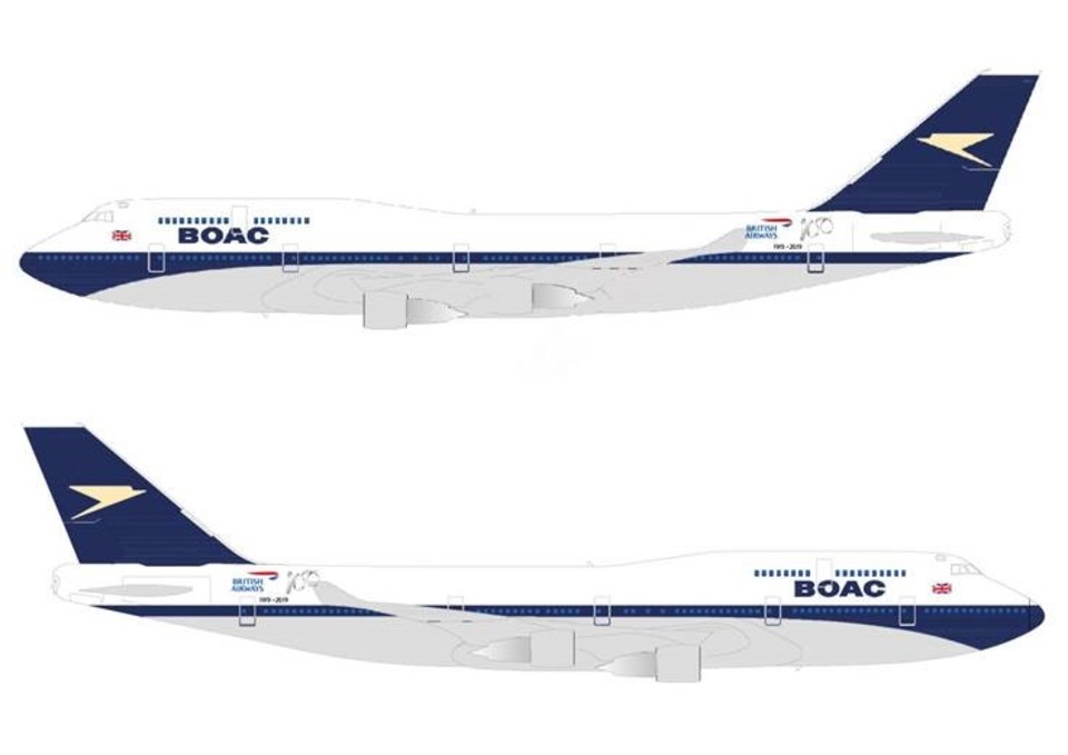 British Airways to paint Boeing 747 in retro BOAC Paint Scheme