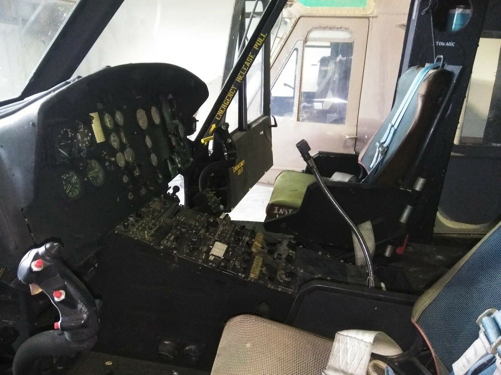 This Vietnam Era UH-1 Huey Helicopter is offered for sale on eBay