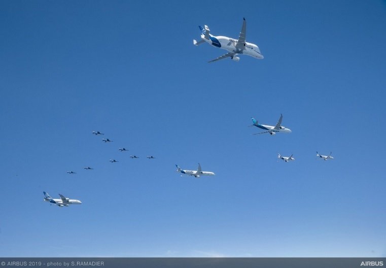 Here are some stunning photos of the incredible formation flight celebrating Airbus 50th Anniversary