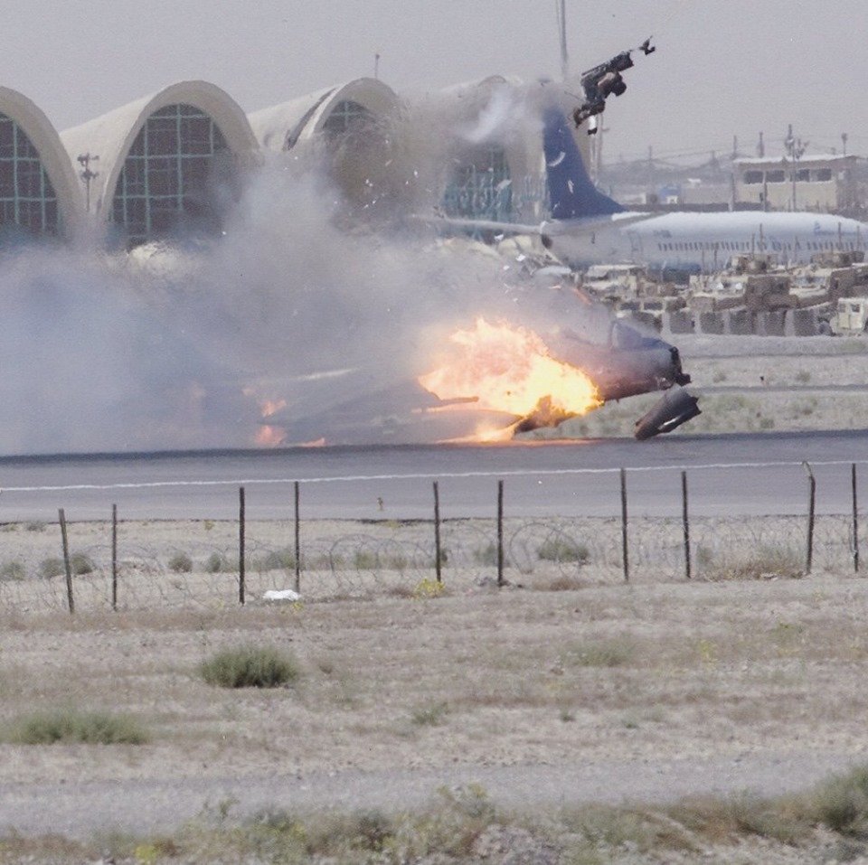 Red Arrows Leader remembers the moment he ejected after a crash landing in a Harrier