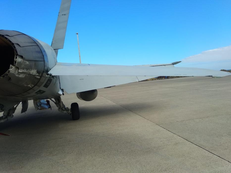 Spanish Air Force F/A-18A+ Hornet hits building after Crew Chief forgets to put Chocks on Wheels