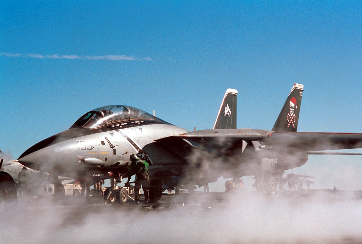 Santa Cats! The Christmas F-14B Tomcat Fighter Bombers of VF-103 Jolly Rogers