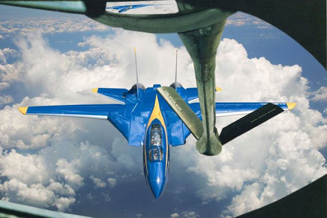 Interesting Images Feature the Iconic F-14 Tomcat with Blue Angels and Thunderbirds Liveries