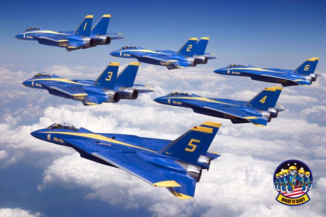 Interesting Images Feature the Iconic F-14 Tomcat with Blue Angels and Thunderbirds Liveries