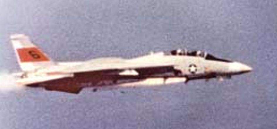 The Story behind this Photo of An F-14 Tomcat Shooting Itself Down while Firing an AIM-7 Sparrow Air-to-Air Missile