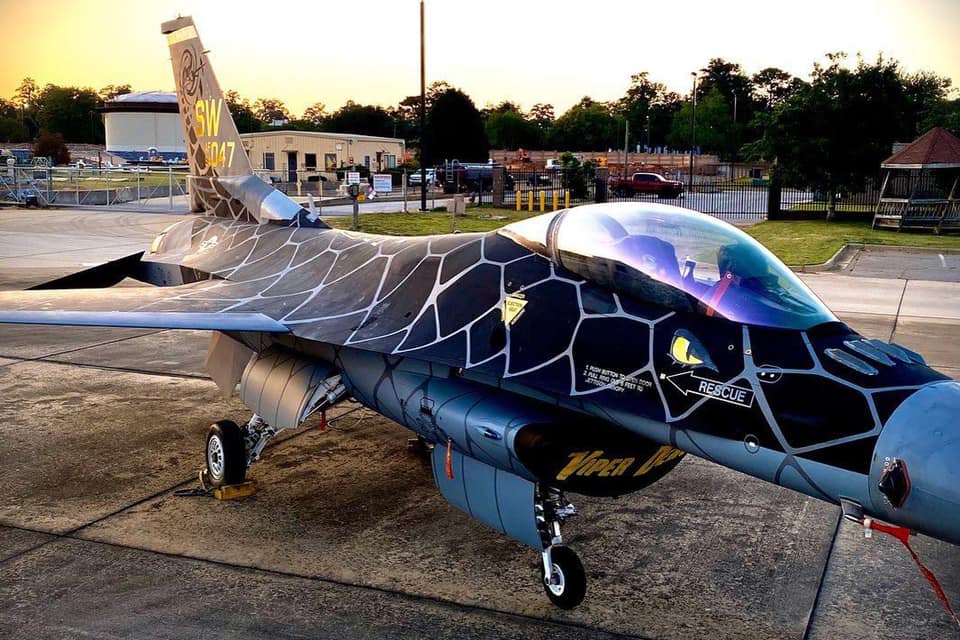 Meet Venom: F-16 Viper Demo Team's new cool Special Painted jet 