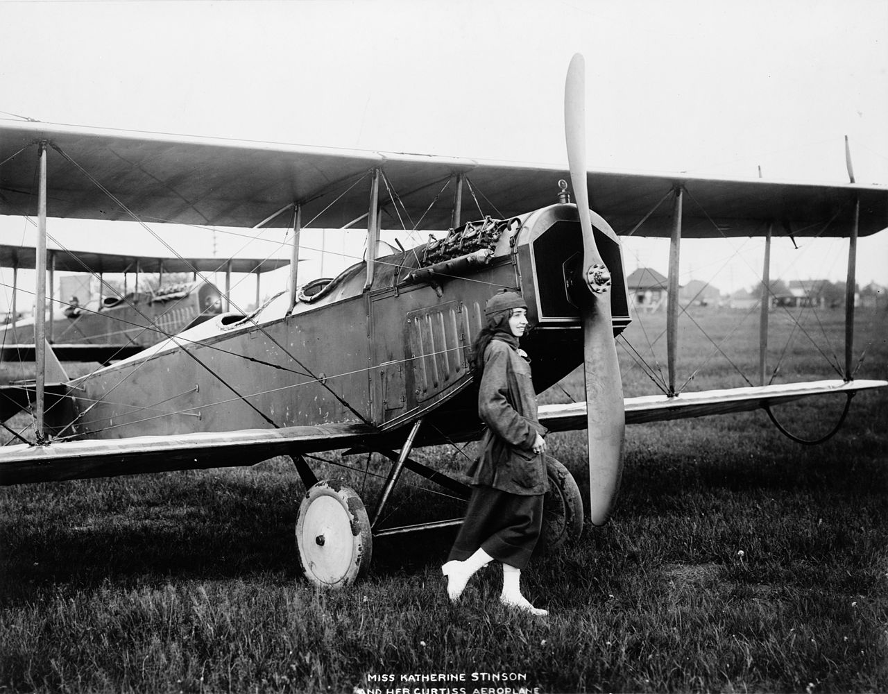 The story of Katherine Stinson the first woman (and only the fourth American pilot) to perform a loop