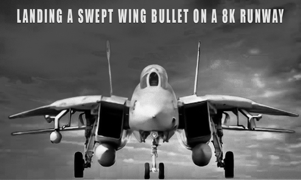 Landing a flying bullet: former F-14 pilot explains how he was able to land his crippled Tomcat with the wings swept back