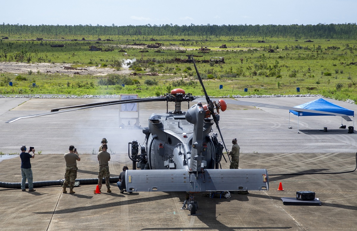 First Live Fire Testing for the HH-60W Jolly Green II CSAR Helicopter