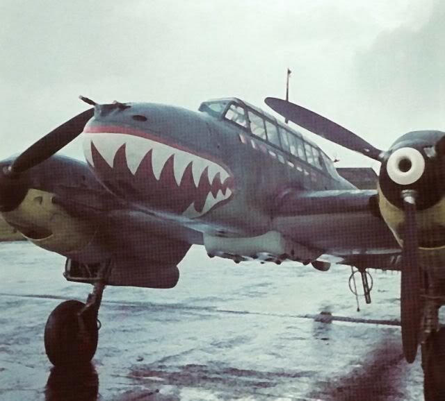 How a Luftwaffe Sharkmouthed Me 110 inspired Flying Tigers’ legendary tiger mouth insignia