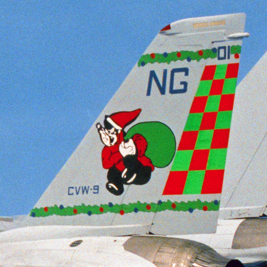 The Story Behind this F-14 Tomcat Squadron’s Christmas-Theme Markings