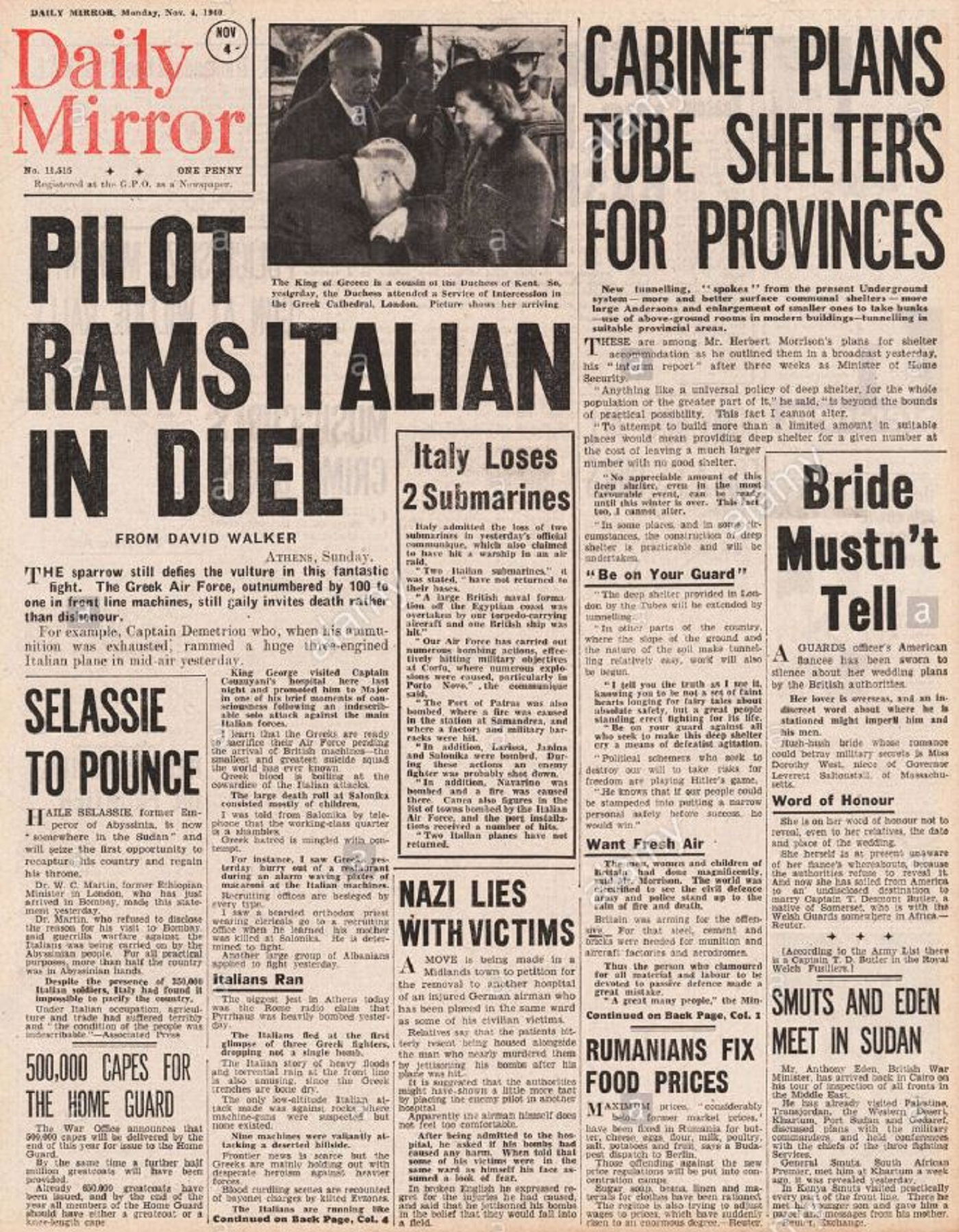 The incredible story of Marinos Mitralexis, the Greek pilot who brought down an enemy bomber by ramming its tail and arrested its crew