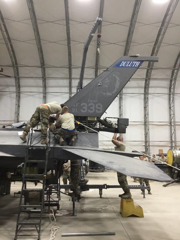 All ANG F-16s that sustained catastrophic damage by a windstorm during Operation Inherent Resolve returned to service