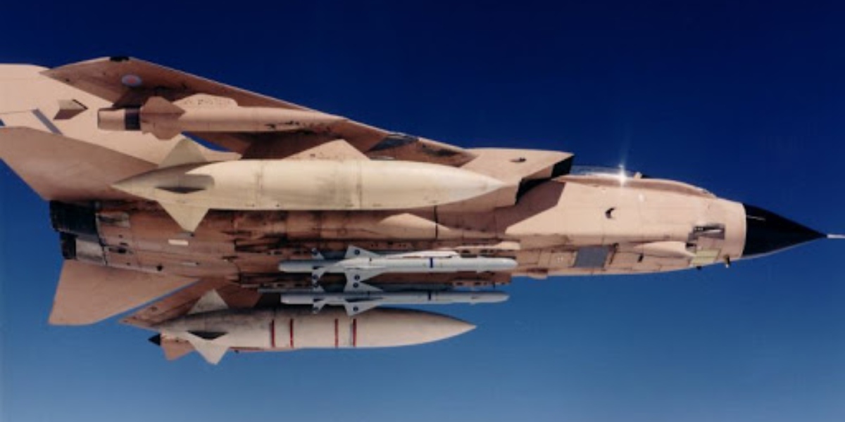 A RAF Tornado GR1 crew had a bird strike during a low-level attack mission against Iraqi airfields during Operation Desert Storm. Still they attacked their target successfully.