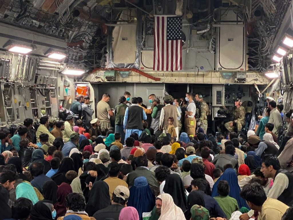 ‘We took off with 270 children, and we landed with 271.’ C-17 crew helped to deliver a baby aboard a Globemaster III carrying Afghans evacuated from Kabul