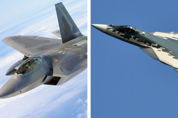 F 22 vs Su 57