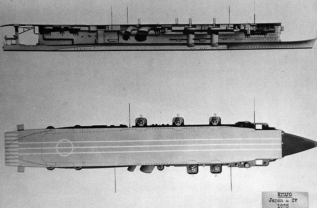 Japanese-aircraft-carrier-Ryujo-diagrams