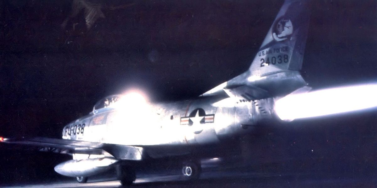 USAF F-86D Pilot recalls when He Lit his Sabre Dog’s Afterburner in the Hangar to Take Off during a Scramble. And tells why He Never did it Again.