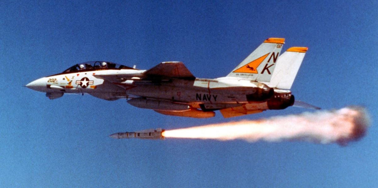 F-14 pilot recalls when he nearly fired an AIM-7 Sparrow against a Boeing 727 on intercept vector to the RC-135 his Tomcat was escorting