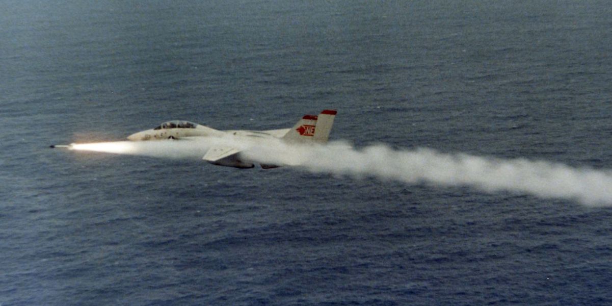 F-14 pilot recalls when he nearly fired an AIM-7 Sparrow against a Boeing 727 on intercept vector to the RC-135 his Tomcat was escorting