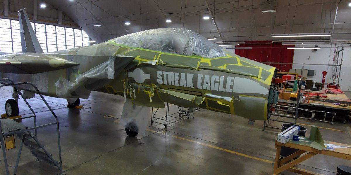 USAF Museum to paint the F-15 Streak Eagle to match the record setting time period