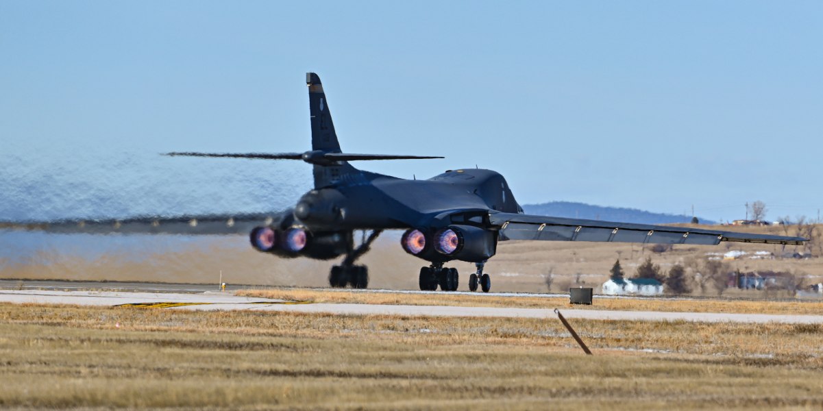 B-1B Lancer strategic bombers from Ellsworth AFB temporarily relocate to Dyess AFB