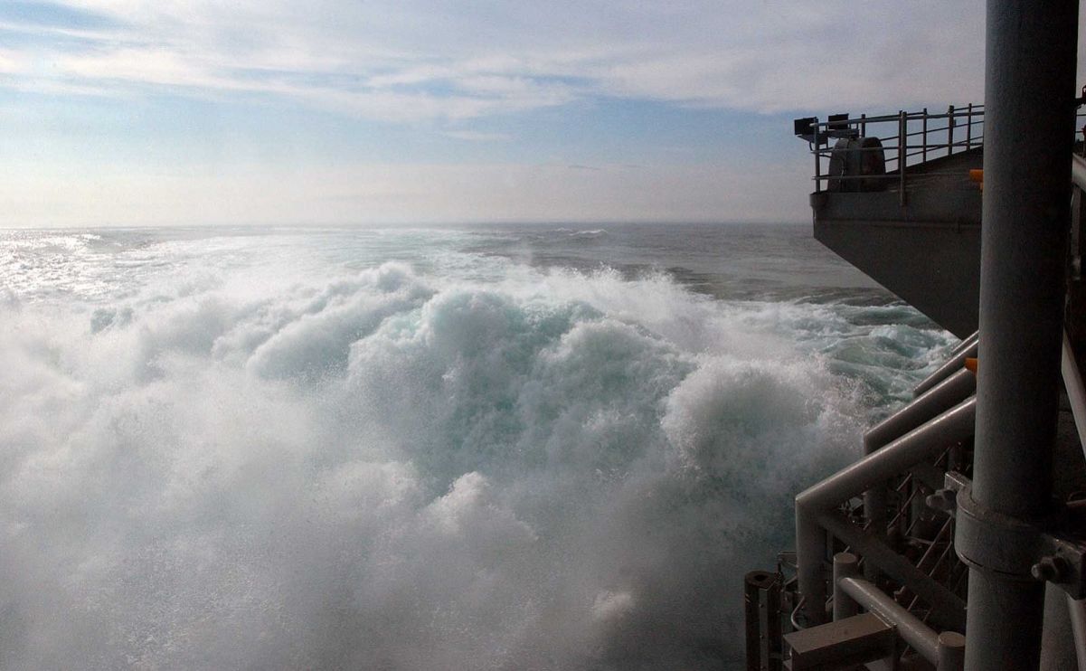 Tactical Action Officer on a US Navy aircraft carrier tells how much time is required to a Nimitz Class aircraft carrier to go to flank speed