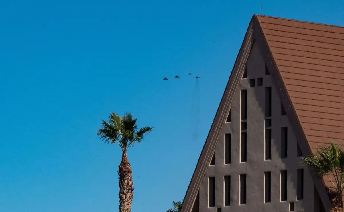 Constant Peg Commander remembered with flyover at Nellis AFB